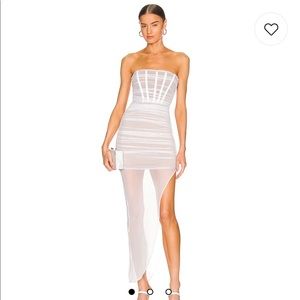 Nookie strapless white gown